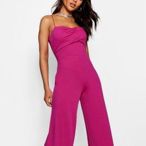 Hot Pink boohoo jumpsuit tall NEW